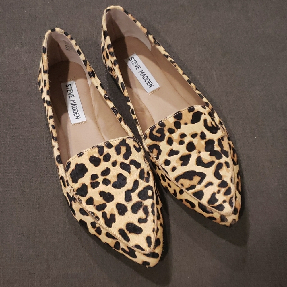 Steve Madden Feather Loafer in Leopard